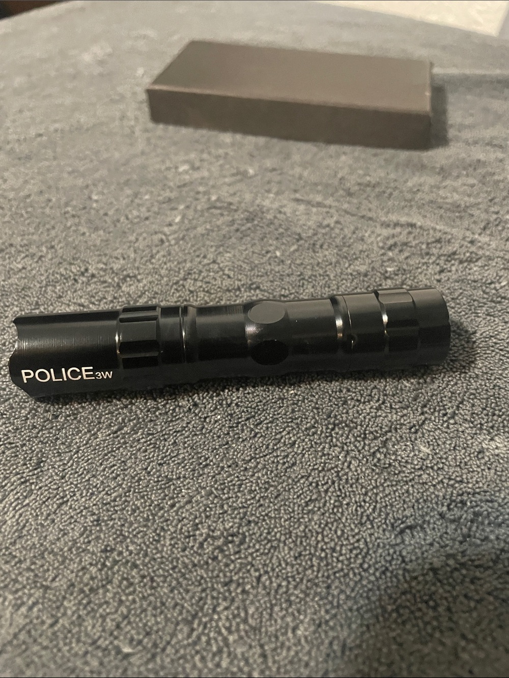 Police Black Compact Handheld Flashlight 3w